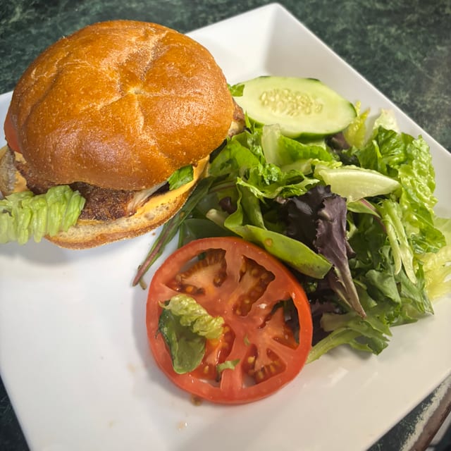 Buffalo Chicken Burger - Lunch.