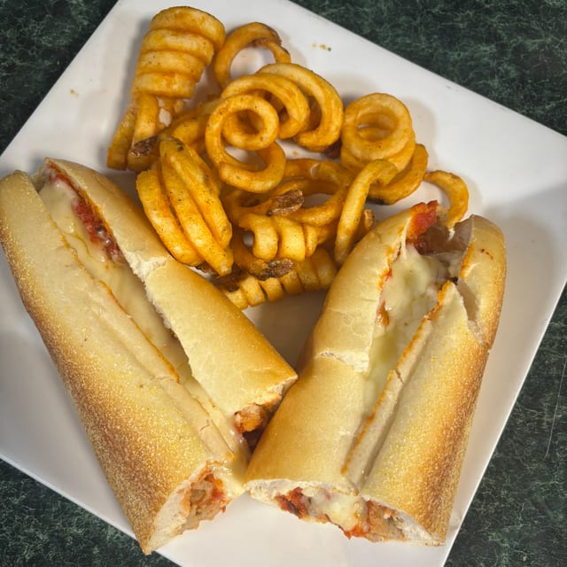 Meatball Parmigiana Sandwich - Dinner.