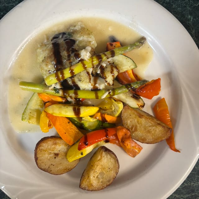 Rustic Italian Cod - Lunch.