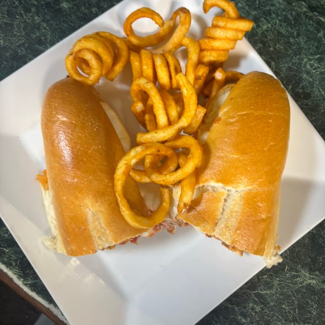 Sausage Parmigiana Sandwich - Lunch.